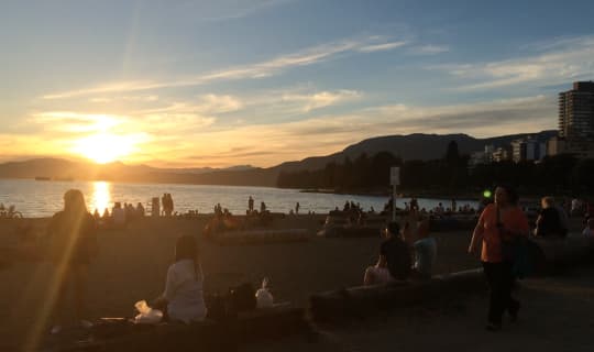 イングリッシュベイの夕日