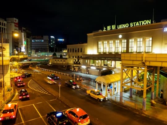 上野の駅前