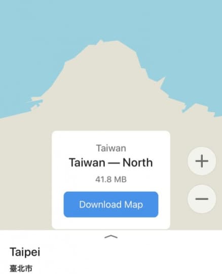 台北のマップをダウンロード