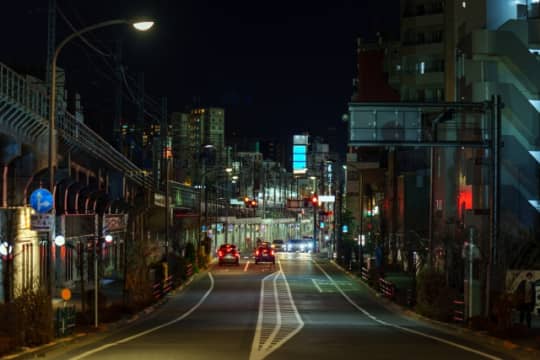 夜の銀糸町