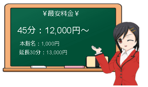 【ギャルズネットワーク京都店】の料金表