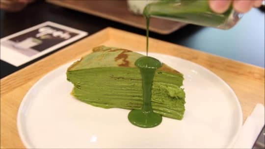 Matcha Oneのクレープケーキ