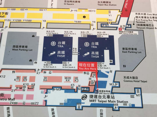 台北駅の地図