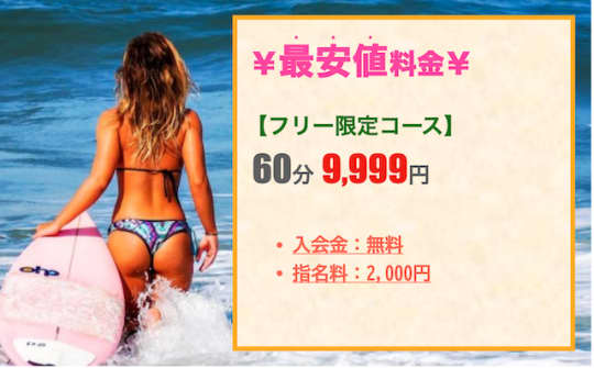 可児多治見東濃デリヘルTGCの料金表