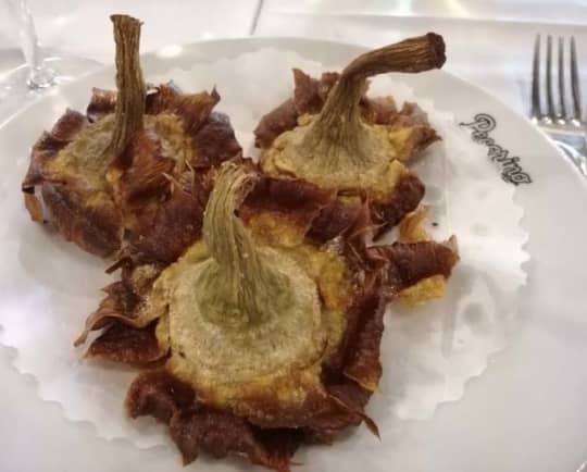 ペコリーノのアーティチョーク