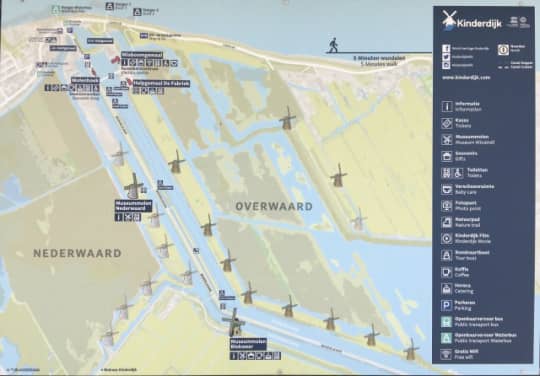 キンデルダイク地図