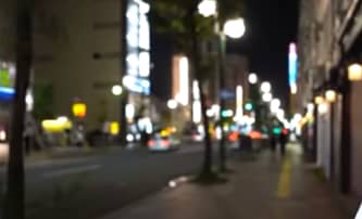 札幌市内の夜