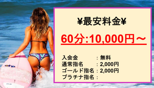 【堺人妻1万円ポッキリ】の料金表