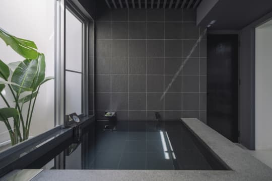 ヴィラで水風呂