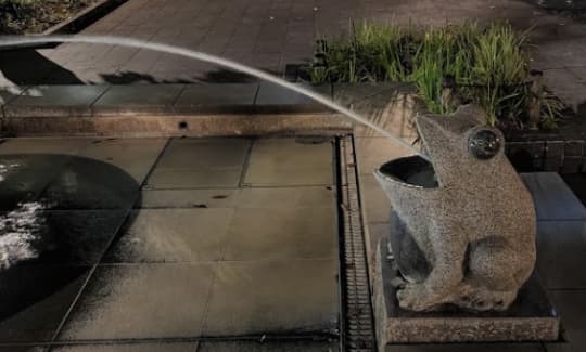 カエルの噴水