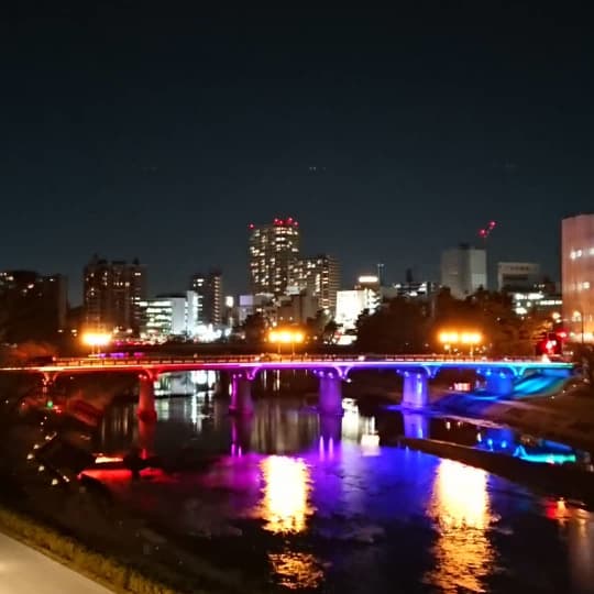 岡崎　夜の風景