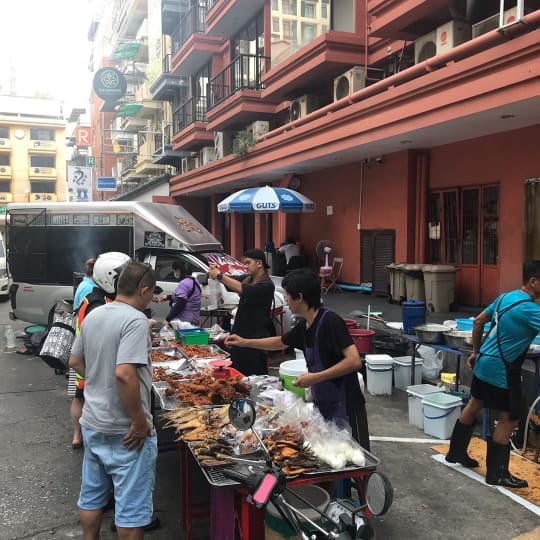 バンコクの屋台の雰囲気