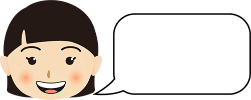 女と吹き出し