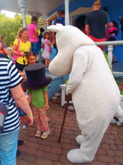 ムーミンパパとお客さん