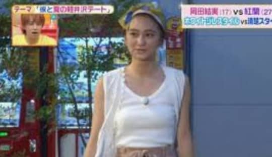 岡田結実のエロい乳首に視線が集中