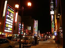 旭川　夜