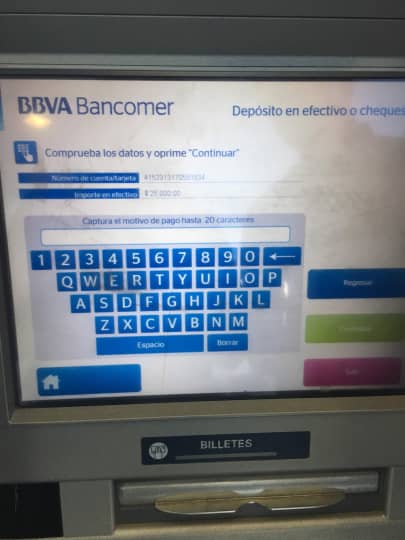 ATM画面