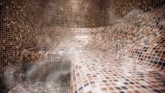 ウォーターホテルKのサウナ室内部イメージ