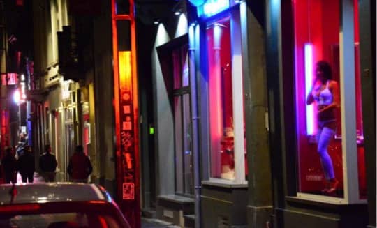 ブリュッセル北駅周辺の風俗街