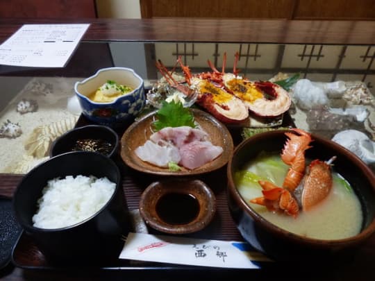 焼き海老定食