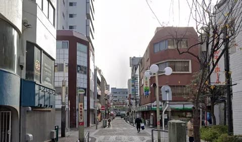 仲見世通りを抜けた十字路