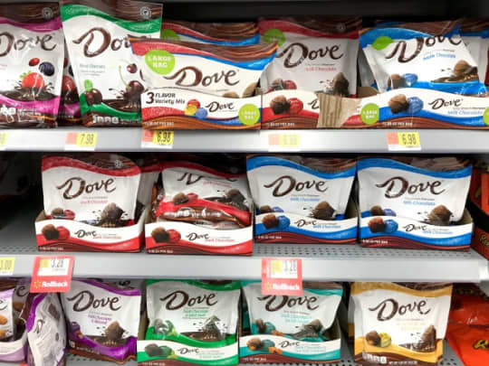 ダブ・チョコレート陳列棚