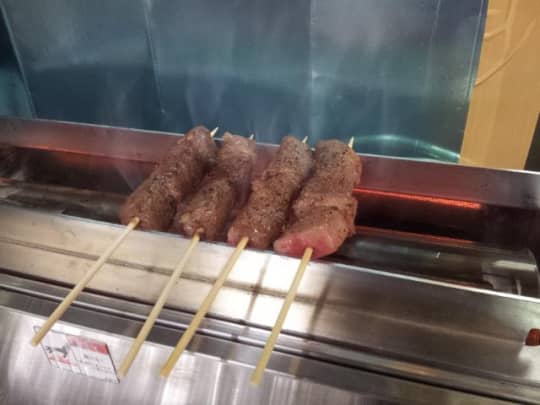 飛騨牛串焼き