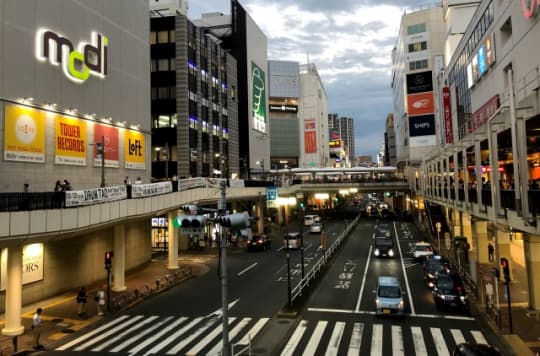 町田の駅前の様子