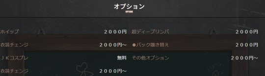 オプション料金