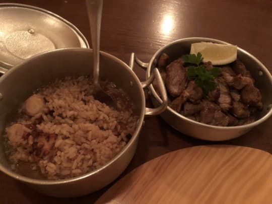 レストランでの食事