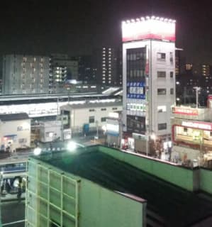 西船橋駅の夜