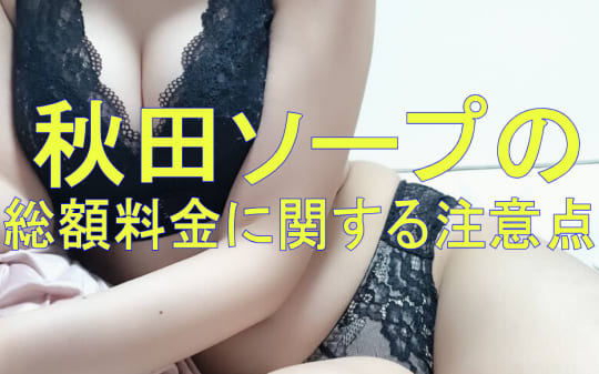 ソープの総額料金に関する注意点