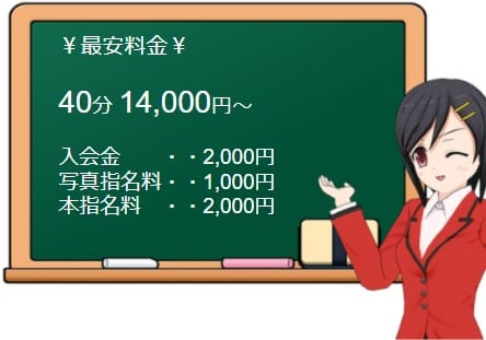 新橋たっちの料金表