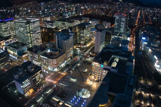 札幌の夜の風景