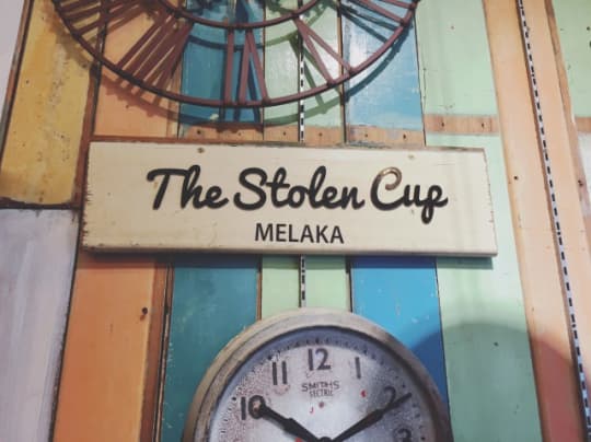 マラッカのカフェ　the stolen cup