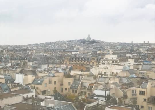 ポンピドゥセンター最上階からの眺め