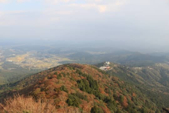 筑波山神社の山頂から見える景色