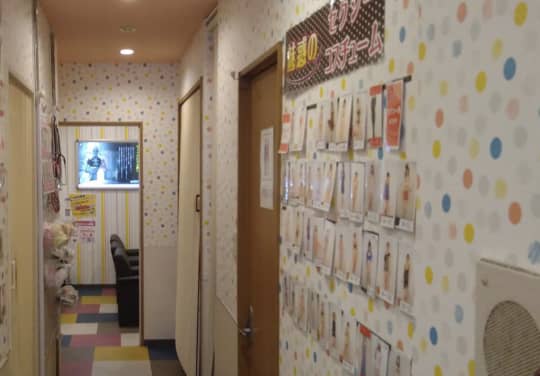 受付からお部屋までの店内の流れ
