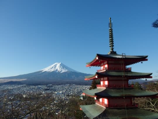 新倉山公園　富士山　