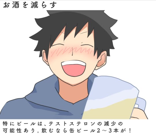 お酒を減らす