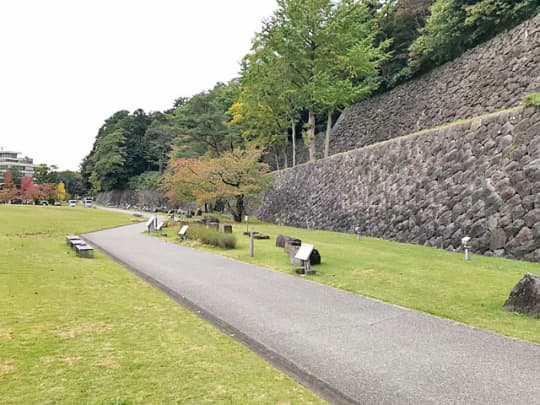 石垣の展示