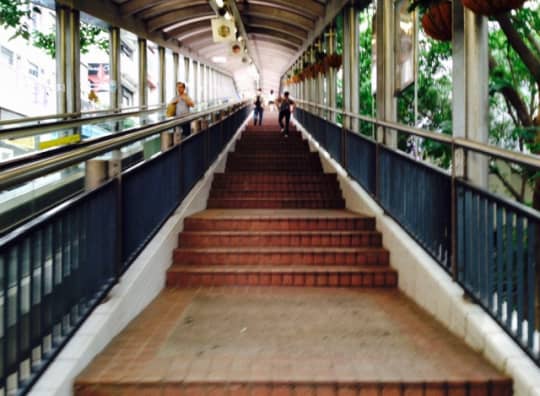 香港のヒルサイドエスカレーター