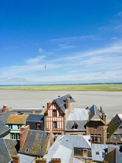 モンサンミッシェルから見える風景