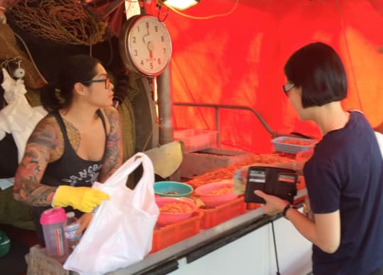 スティーブストンの市場