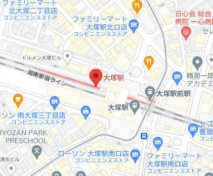 大塚駅付近の地図