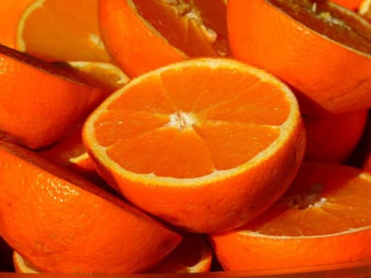 果物のオレンジ