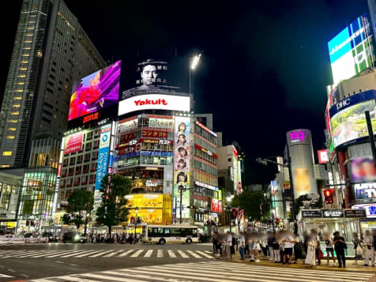 渋谷のスクランブル交差点