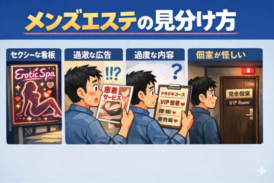 メンズエステ　どこまで　見分け方