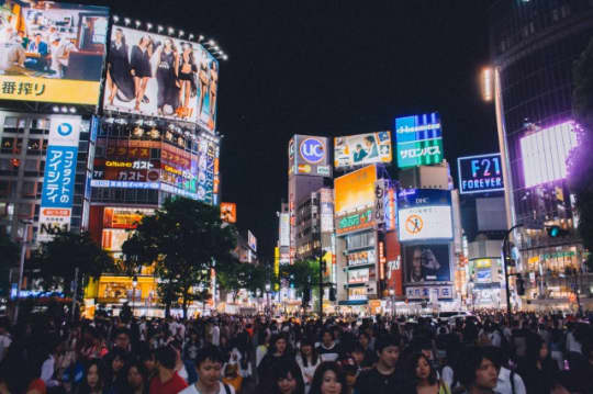 渋谷のスクランブル交差点