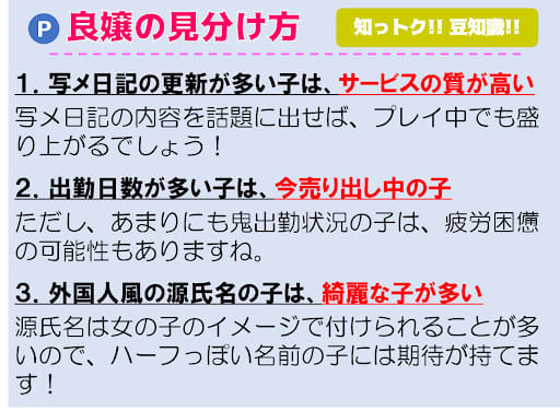風俗で良嬢の選び方